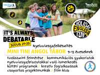  	It's Always Debatable - Angol Kommunikációs Készségfejlesztő Tábor Tiniknek